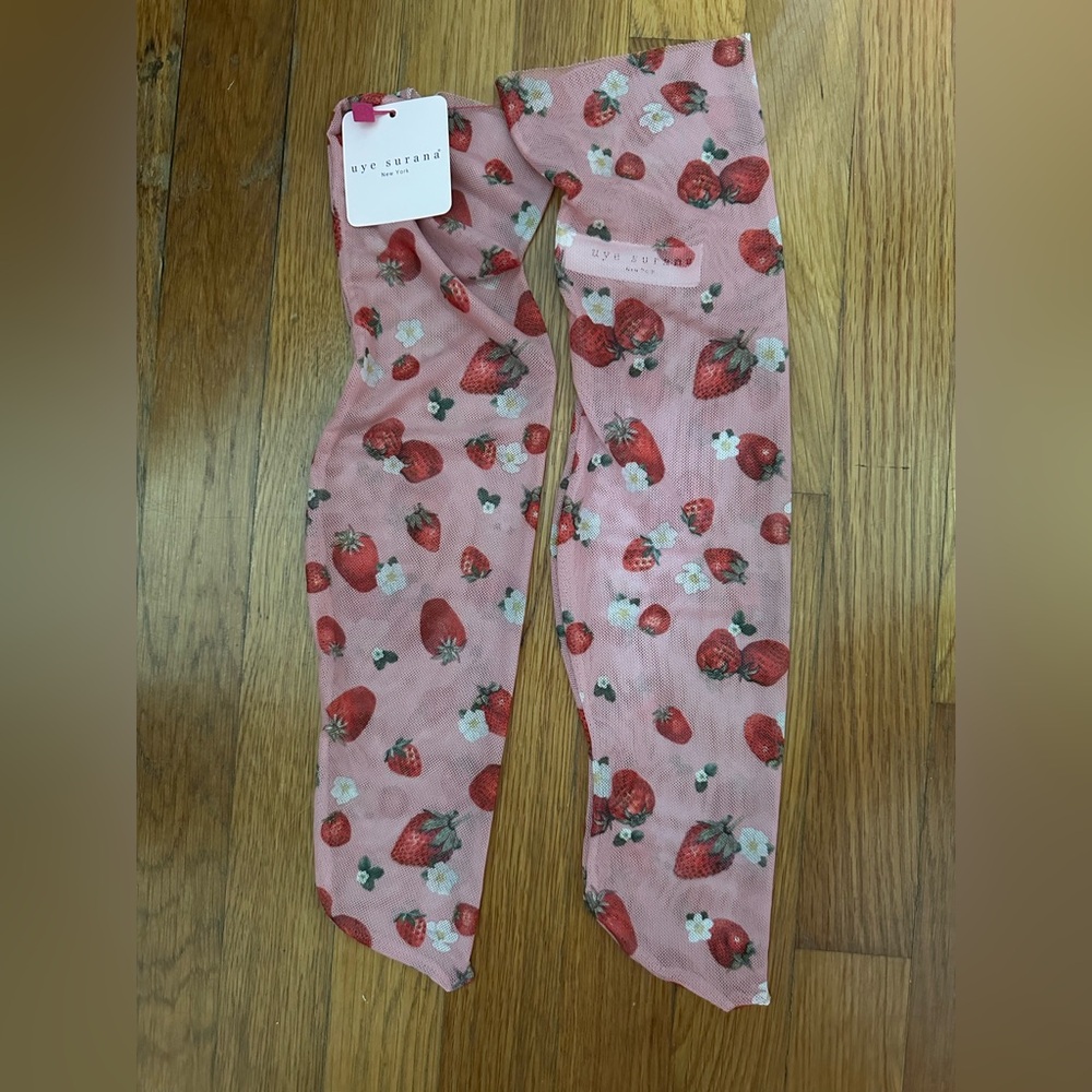 Uye Surana Sheer Strawberry Socks brand new